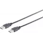 Cavo USB S/CONN 13-22025 USB 2.0 1 m nero