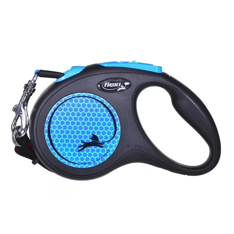 Flexi nuovo Neon S 5 m guinzaglio per cani con avvolgimento automatico