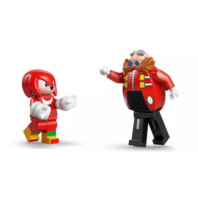 Set giocattolo da costruzione LEGO Sonic the Hedgehog 77005 Knuckles vs Dr Eggman Egg Crusher Mech, 350 pezzi, età 8+