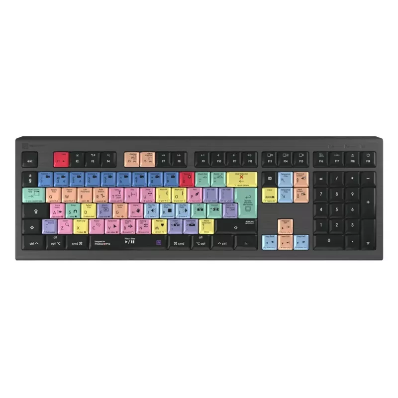 Logickeyboard LKB-PPROCC-A2M-UK tastiera USB QWERTY inglese nero (LKB-PPROCC-A2M-UK)