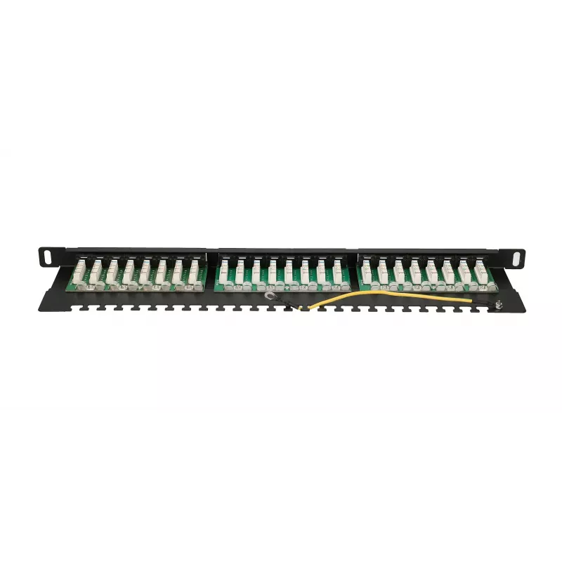 Patch panel Extralink CAT6 UTP 0.5U 24 porte