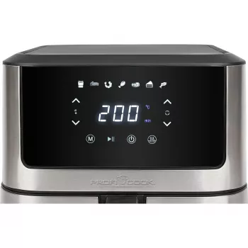 ProfiCook PC-FR 1269 H friggitrice, singola, 8 l, a piantana, 1800 W, friggitrice ad aria, nero, acciaio inox