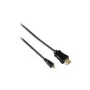 Hama HDMI 0,5 m cavo HDMI HDMI Type-A (standard) HDMI Type-D (micro) nero