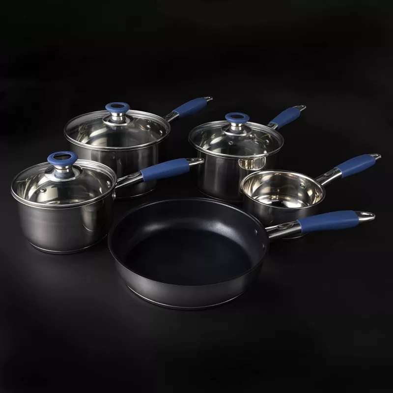 Set pentole Russell Hobbs RH01179EU, 5 pezzi, blu