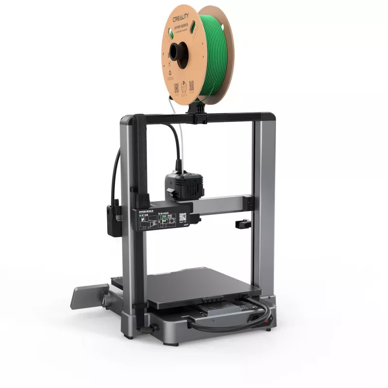 Creality Hi 1001010510 stampante 3D, estrusore diretto, livellamento automatico, argento/nera