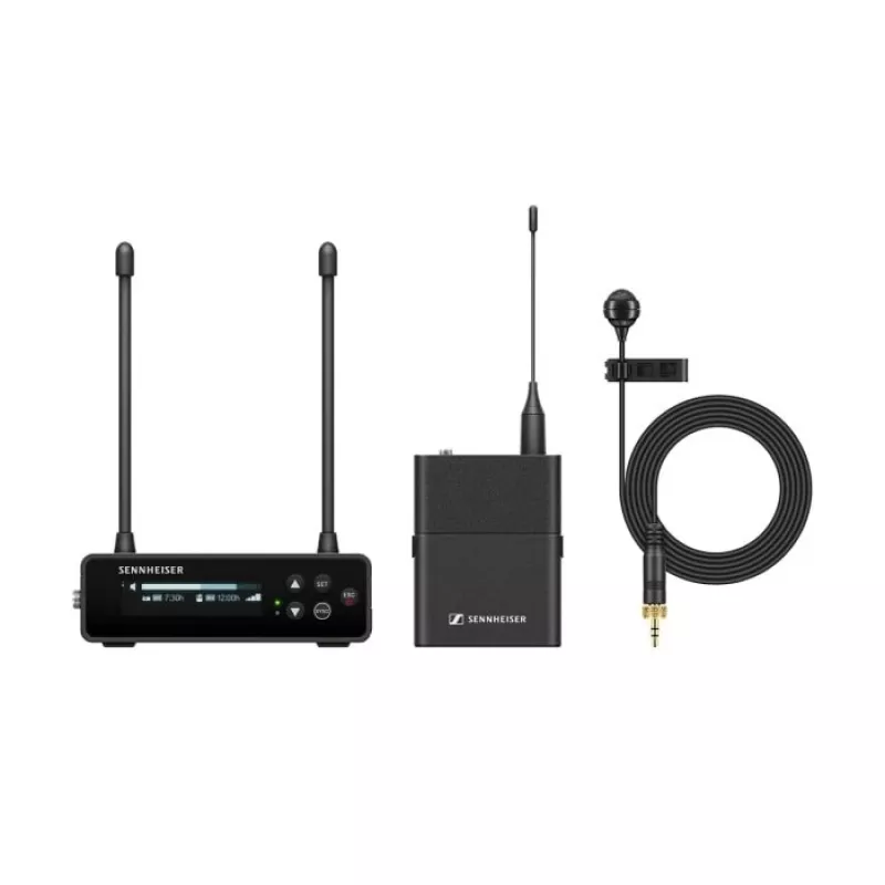 Sennheiser EW-DP ME 4 SET (R4-9) - set per videocamera con trasmettitore miniaturizzato e microfono ME 4 (direzionale), 552-608 MHz