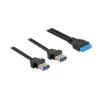Cavo USB DeLOCK 85244 0,8 m nero