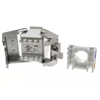 Modulo keystone Alantec MB004-1 RJ45 STP Cat.6 PoE+ senza attrezzi ALANTEC Plus - prestazioni di trasmissione migliorate