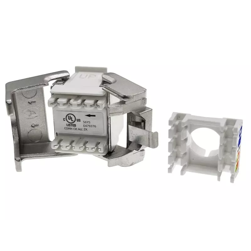 Modulo keystone Alantec MB004-1 RJ45 STP Cat.6 PoE+ senza attrezzi ALANTEC Plus - prestazioni di trasmissione migliorate