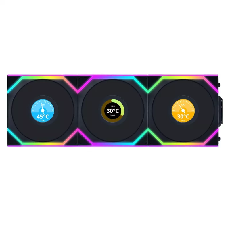 Lian Li UNI FAN SL Wireless LCD 120 nero 3 pz.