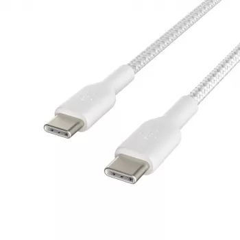 Cavo intrecciato USB-C a USB-C 1m bianco