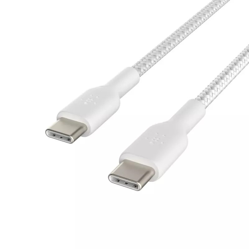 Cavo intrecciato USB-C a USB-C 1m bianco