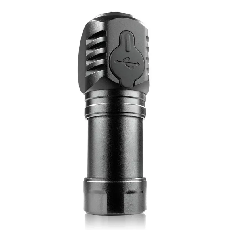 Torcia LED 3 modalità operative 10 W 500 lumen corpo in alluminio ricaricabile impermeabile FL-55R Dripple - Everactive