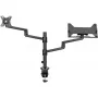 Supporto per monitor WENTRONIC Goobay Deluxe 74417 con braccio per laptop, nero