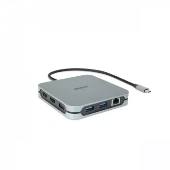 DICOTA D32057 hub USB Type-C 10000 Mbit/s argento
