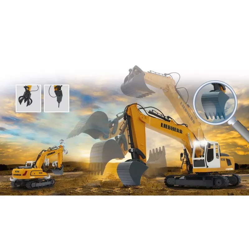 JAMARA Liebherr R936, escavatore, 1:20, 8 anni, 1,22 kg