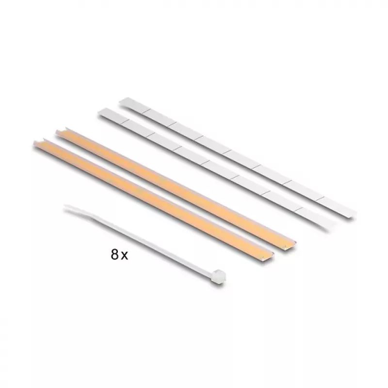 Patch Panel DeLOCK 67059 19 pollici tipo D con scarico di trazione, 8 porte, 1HE, nero