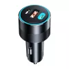 Caricabatterie da auto Choetech TC0011 130W 2x USB C 1x USB A (nero)