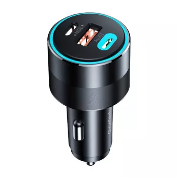 Caricabatterie da auto Choetech TC0011 130W 2x USB C 1x USB A (nero)