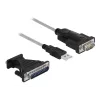 Adattatore DeLOCK USB 2.0 Type-A su seriale RS-232 D-Sub 9 + D-Sub 25