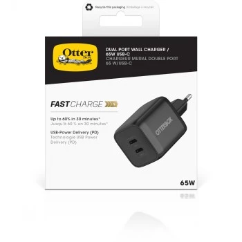 Otterbox caricabatterie da parete Standard EU 65W - 1x USB-C 45W + 1x USB-C 20W USB-PD