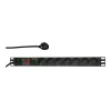 Protezione da sovratensione LogiLink PDU7C01 nero 7 uscite AC 230 V 2 m