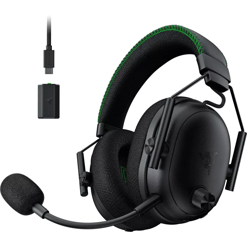 BlackShark V3 Pro per Xbox, cuffie da gaming nere, ANC, dongle 2,4 GHz, Bluetooth, USB, jack 3,5 mm
