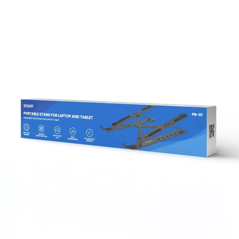 Supporto per laptop Savio SAVPB-01 argento