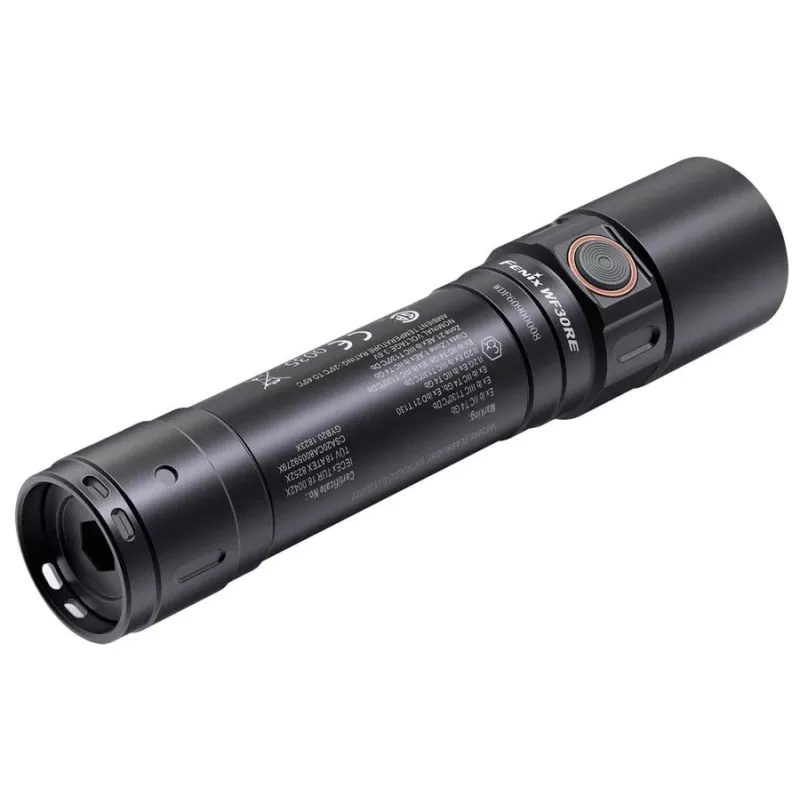 Lampada frontale Fenix WF30RE nero LED IP68 120h durata batteria