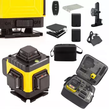 Extralink livella laser a linee incrociate set 4D con treppiede