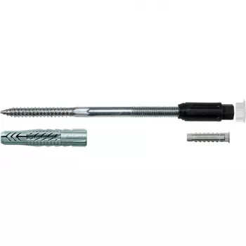 Sistema di montaggio a distanza Thermax 10/240 M6, tassello nero/grigio, 20 pezzi