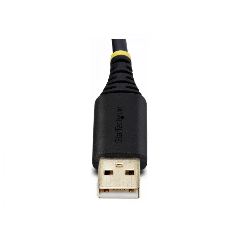 StarTech.com cavo adattatore da USB a seriale a 2 porte 2ft (60cm), viti/dadi DB9 sostituibili, mantenimento COM, USB-A a DB9 RS232, FTDI, protezione ESD livello 4, Windows/macOS/ChromeOS/Linux – costruzione robusta in TPE