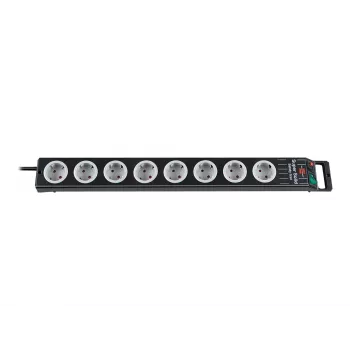 Prolunga elettrica Brennenstuhl 1153380118 2,5 m 8 prese AC nero grigio