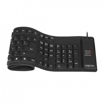 Tastiera LogiLink ID0019A universale USB QWERTZ tedesco nero
