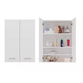 Topeshop POLA MINI DD armadietto bagno bianco bianco
