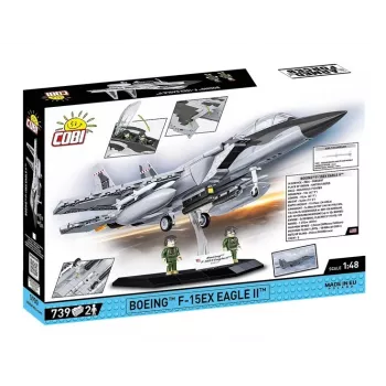 Mattoncini Cobi Boeing F-15EX Eagle II set modello COIB-5900, kit da collezione in scala