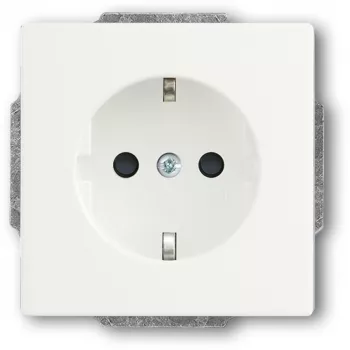 Presa Busch-Jaeger 20 EUCKS-884 CEE 7/3 2P+E 250 V 16 A bianco