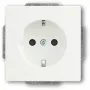 Presa Busch-Jaeger 20 EUCKS-884 CEE 7/3 2P+E 250 V 16 A bianco