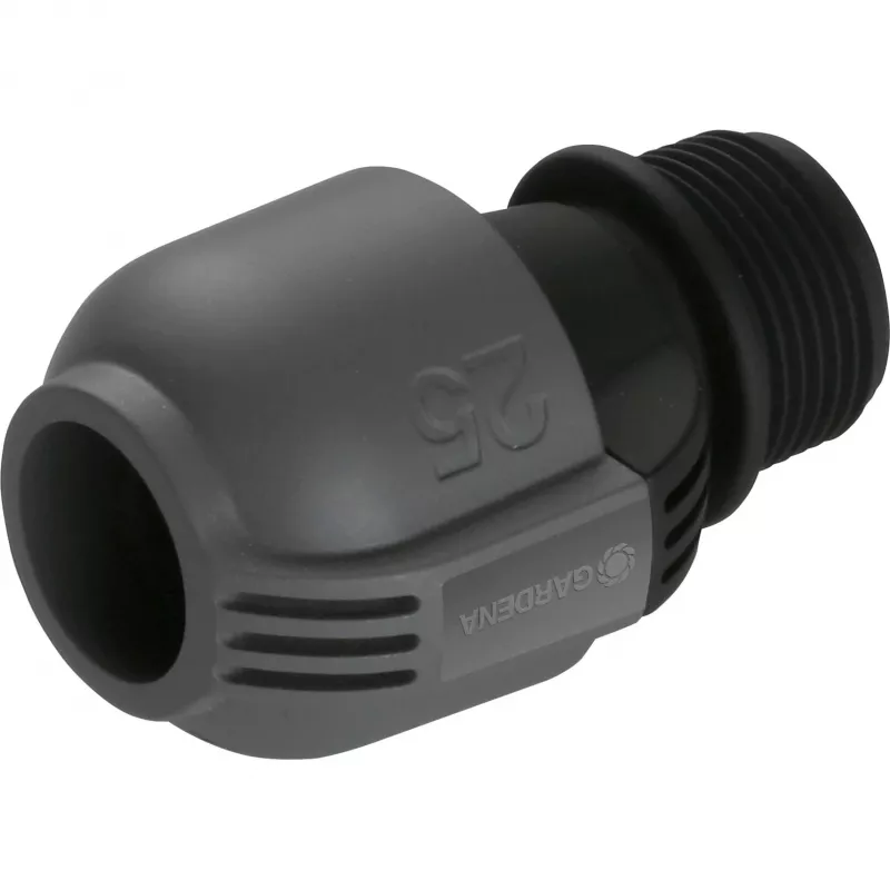 Connettore per sistema irrigazione 25 mm > 1, connettore nero/grigio