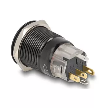 Interruttore DELOCK 22023 19 mm 12 V con 5 terminali a saldare