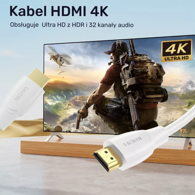 Cavo HDMI Unitek C11090AWH03-1M – 1 m, supporta 4K 60Hz