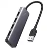 Hub Ugreen 4-in-1 adattatore USB-C a 4× USB 3.0 + USB-C grigio