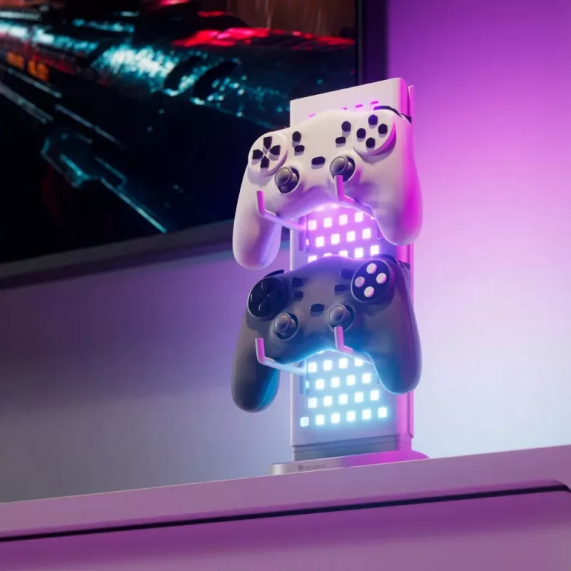 Nanoleaf Pegboard Desk Dock, Bianco | 15 W | RGB
