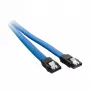 CableMod ModMesh - cavo SATA - Serial ATA 150/300/600 - SATA (M) a SATA (M) - 60 cm - azzurro (CM-CAB-SATA-N60KLB-R)