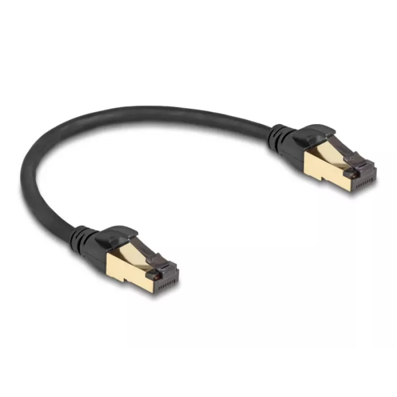 Cavo di rete DeLOCK RJ45 Cat.6A connettore a connettore S/FTP 0,3 m nero