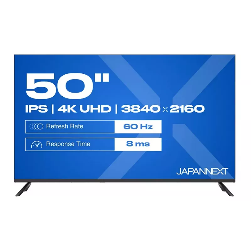 Monitor JAPANNEXT JN-IPS500UHD60F 127 cm (50 pollici) 16:9 IPS UHD, classe di efficienza energetica E