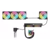 Corsair CO-9051001-WW iCUE LINK QX120 RGB ventola per case, 120 mm, PWM, con sensore di temperatura, nera