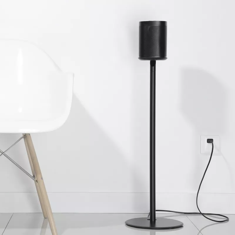 Supporto da pavimento MACLEAN MC-841 per un altoparlante Sonos, regolabile in altezza, base stabile