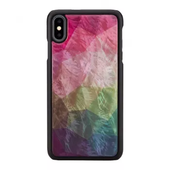 Custodia protettiva iKins per iPhone XS Max – design fiori d'acqua, nero