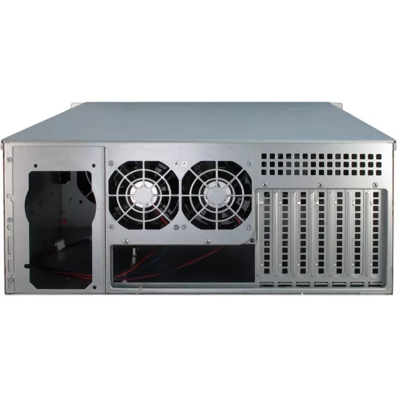 Case per server Inter-Tech 4U-4424 rack nero, argento